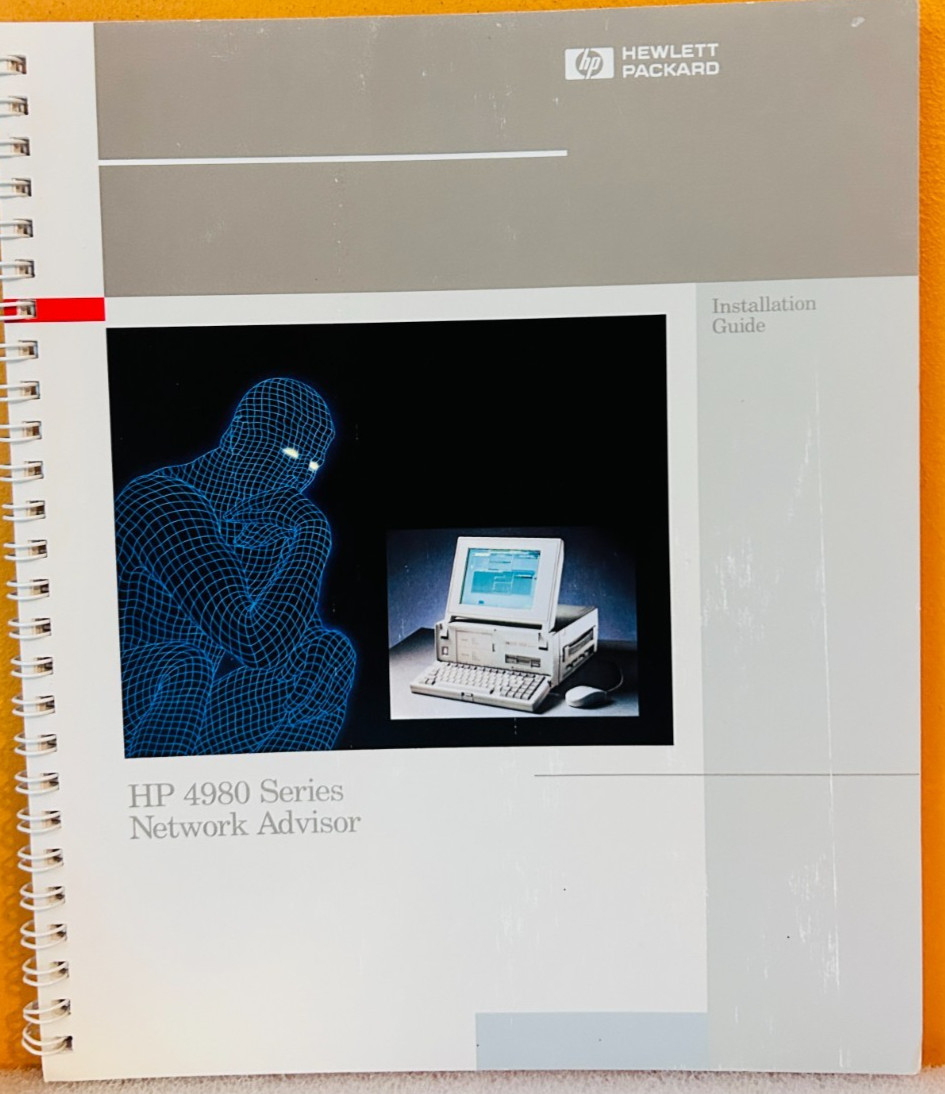 HP J2176-99501 Model 4980 Series Network Advisor Installation Guide Manual.