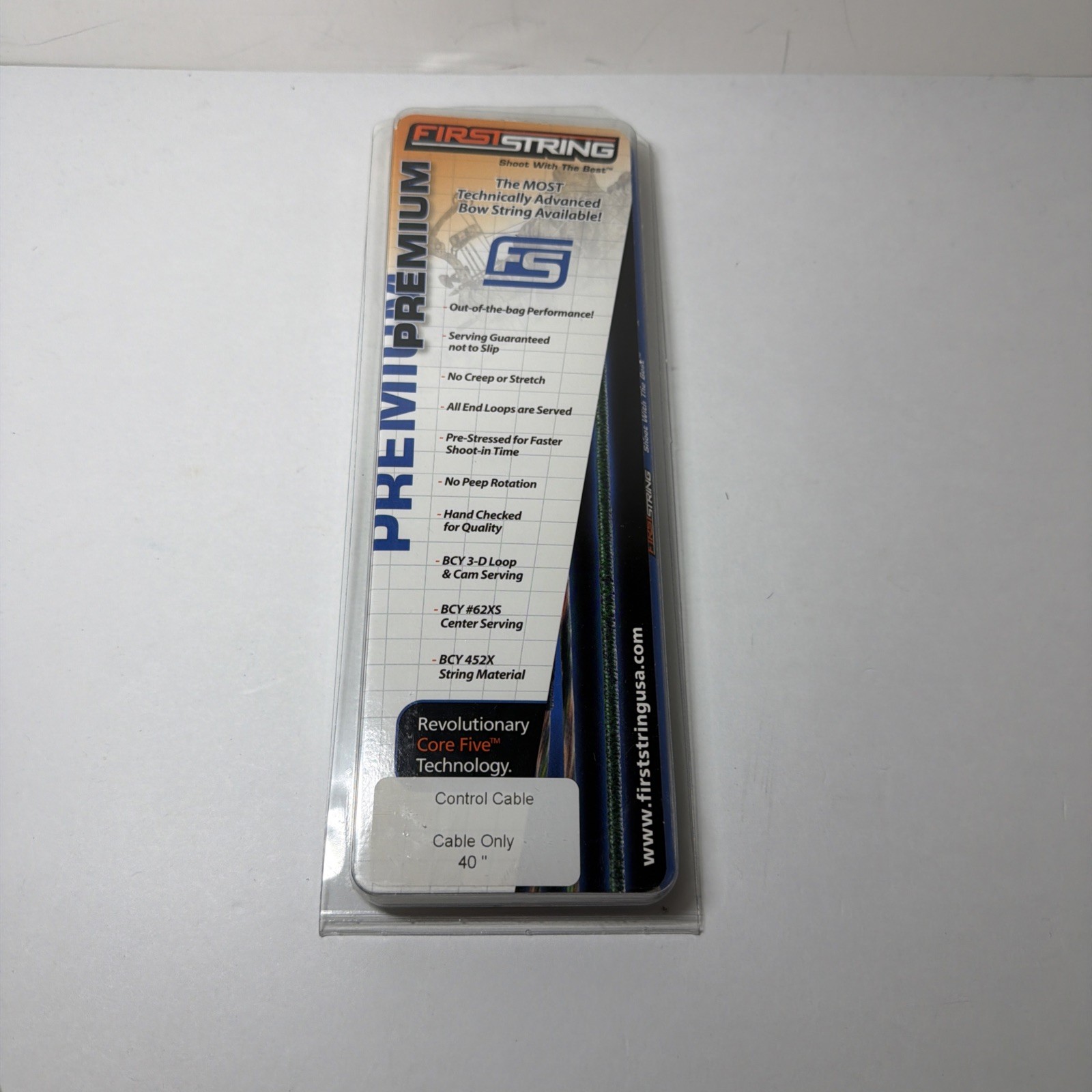 First String Premium Control Cable 40" Cable Only Bow String NEW SEALED!