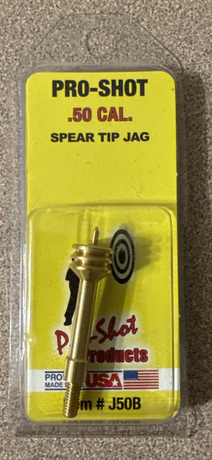 Pro-Shot Spear Tipped Cleaning Jag 50 Cal 8 x 32 Thread Brass # J50B New