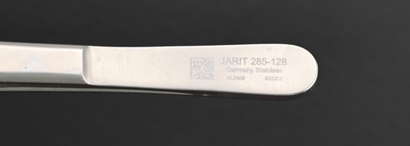 Jarit 285-128 Gerald Dressing Forceps, Serrated, STR, 9.25" - Ultrasonic Cleaned