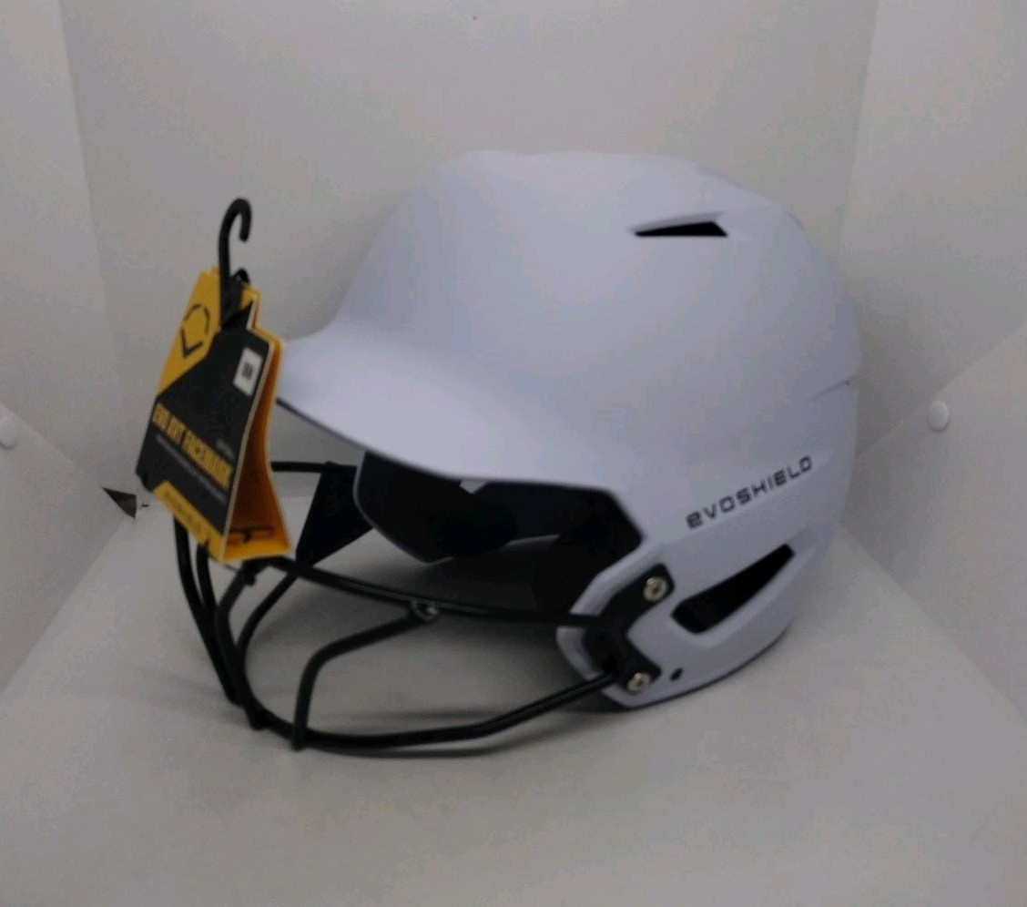 XVT™ 2.0 Matte Batting Helmet with Facemask - Team White, Small/Medium