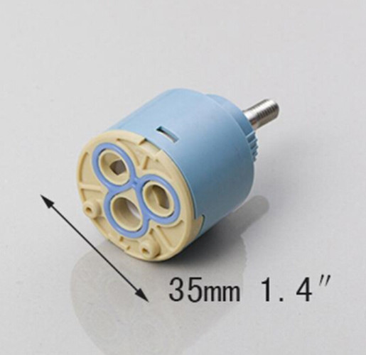 US 35MM Ceramic Disc Cartridge Faucet Accessories Faucet Tap Mixer Valve Flat