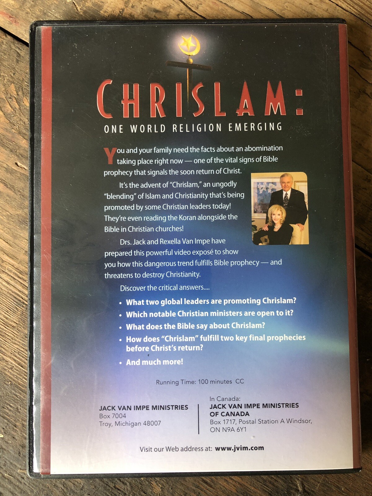 Chrislam DVD- Drs. Jack & Rexella Van Impe - One World Religion Emerging