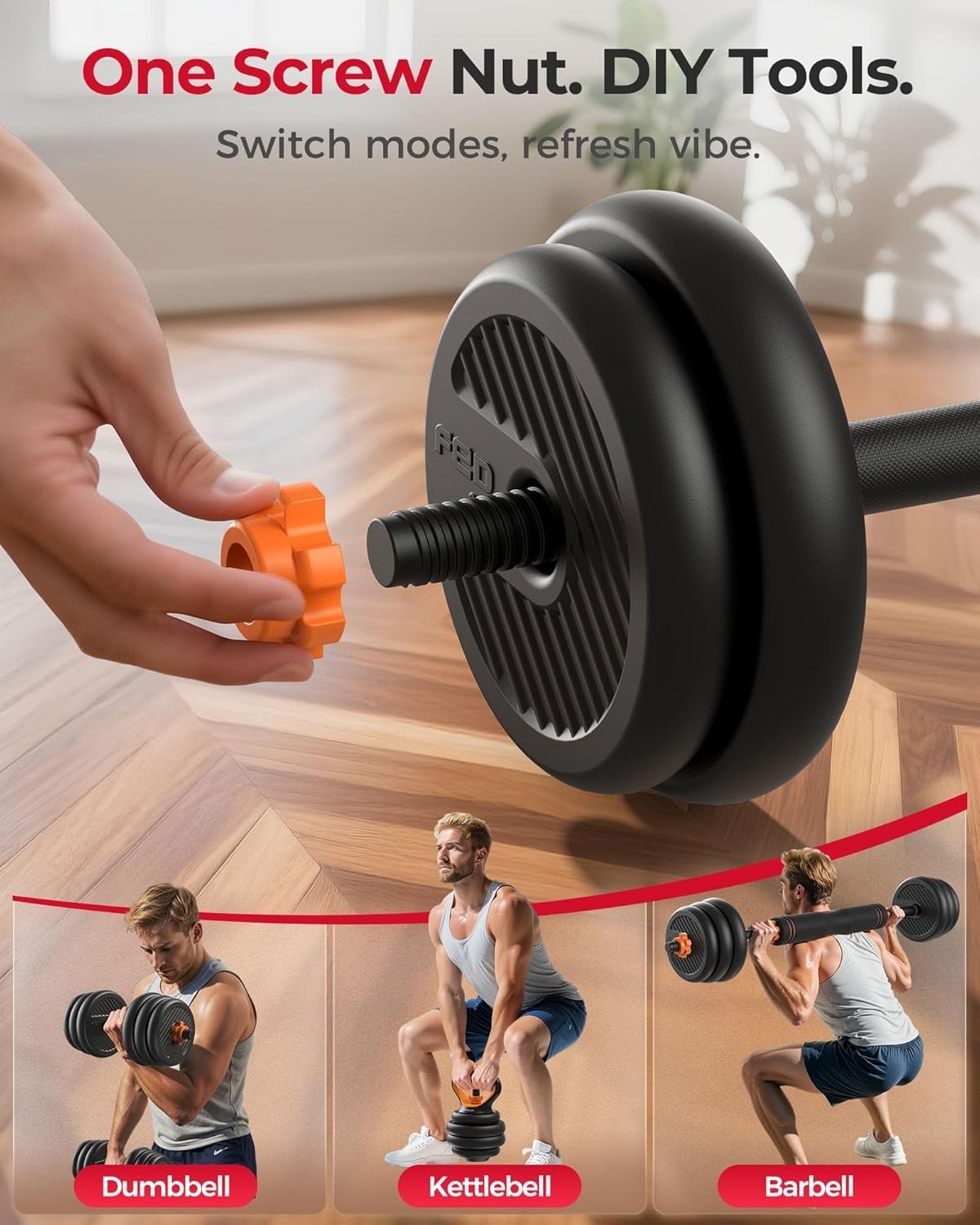 Versatile DS2 5-in-1 Adjustable Dumbbells Set: Eco-Friendly Weight Solution