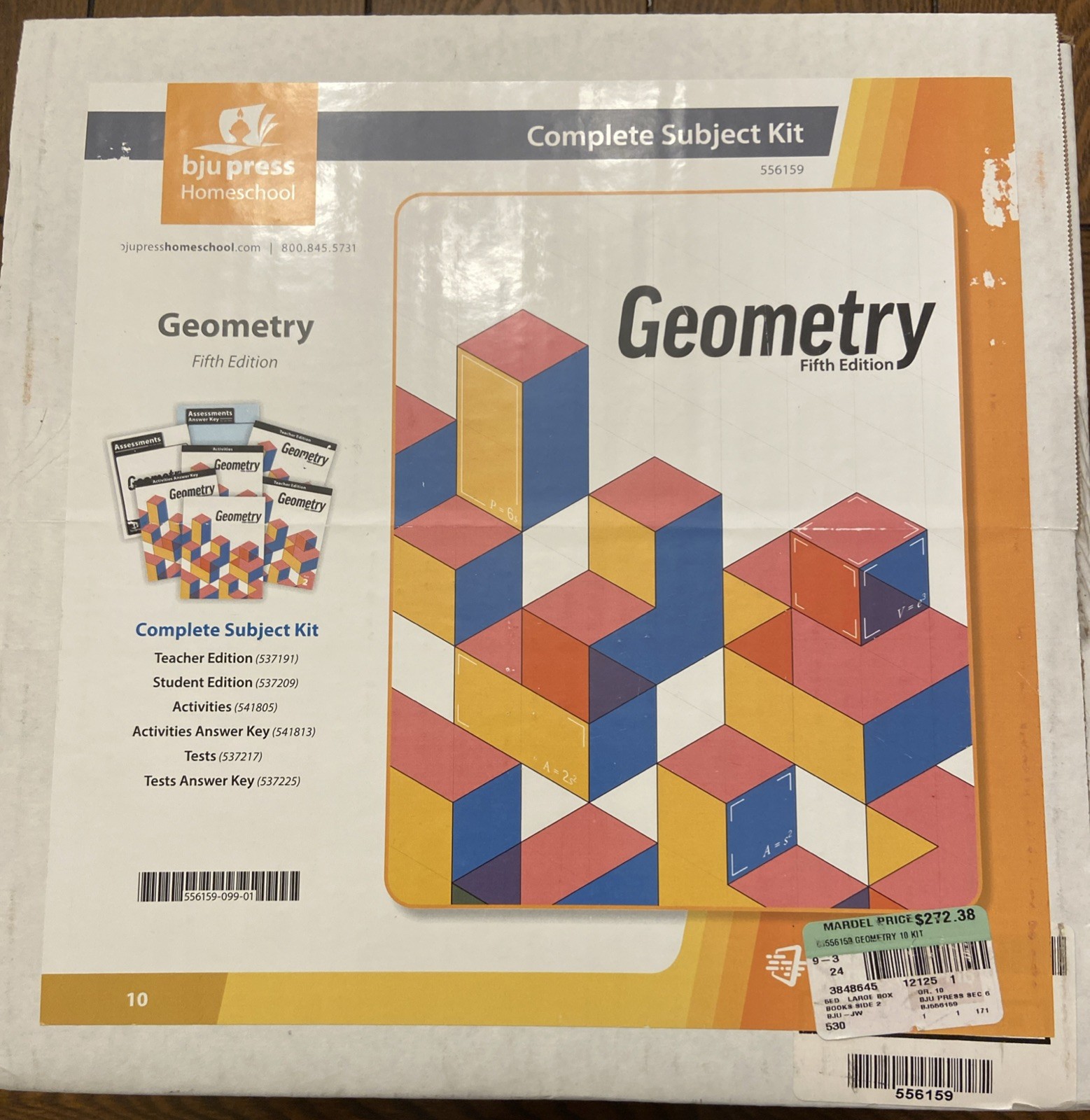 NEW BJU Press 10th grade GEOMETRY Complete Subject Kit 5th ed Box Set Math 10