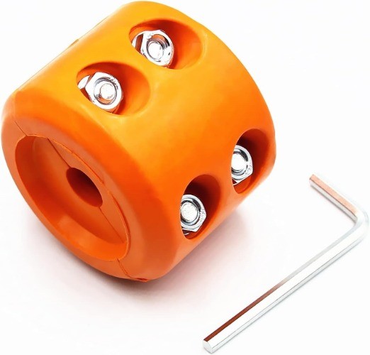 Winch Cable Saver Hook Stopper Line Rubber Stopper with All Size: Orange 1Pack