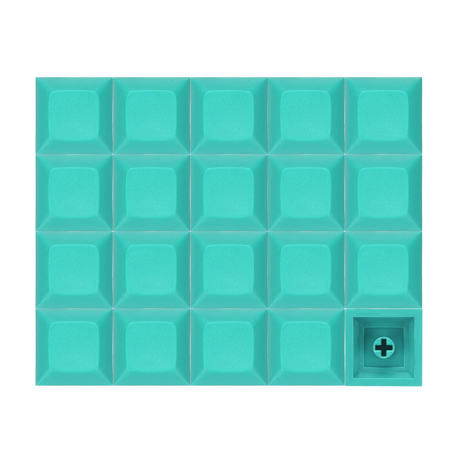 20 Pcs PBT Keycap Set DSA Mechanical Numeric Keypads for Keyboard, Lake Blue