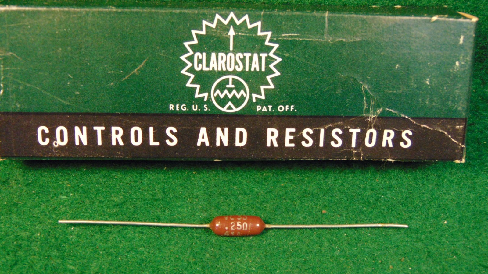 CLARO .25 OHM 3 WATT CERAMIC WIREWOUND RESISTOR NOS