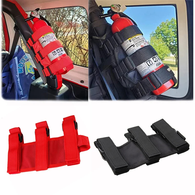 Universial Fire Extinguisher Holder Strap Adjustable Roll Bar For Car Truck Van