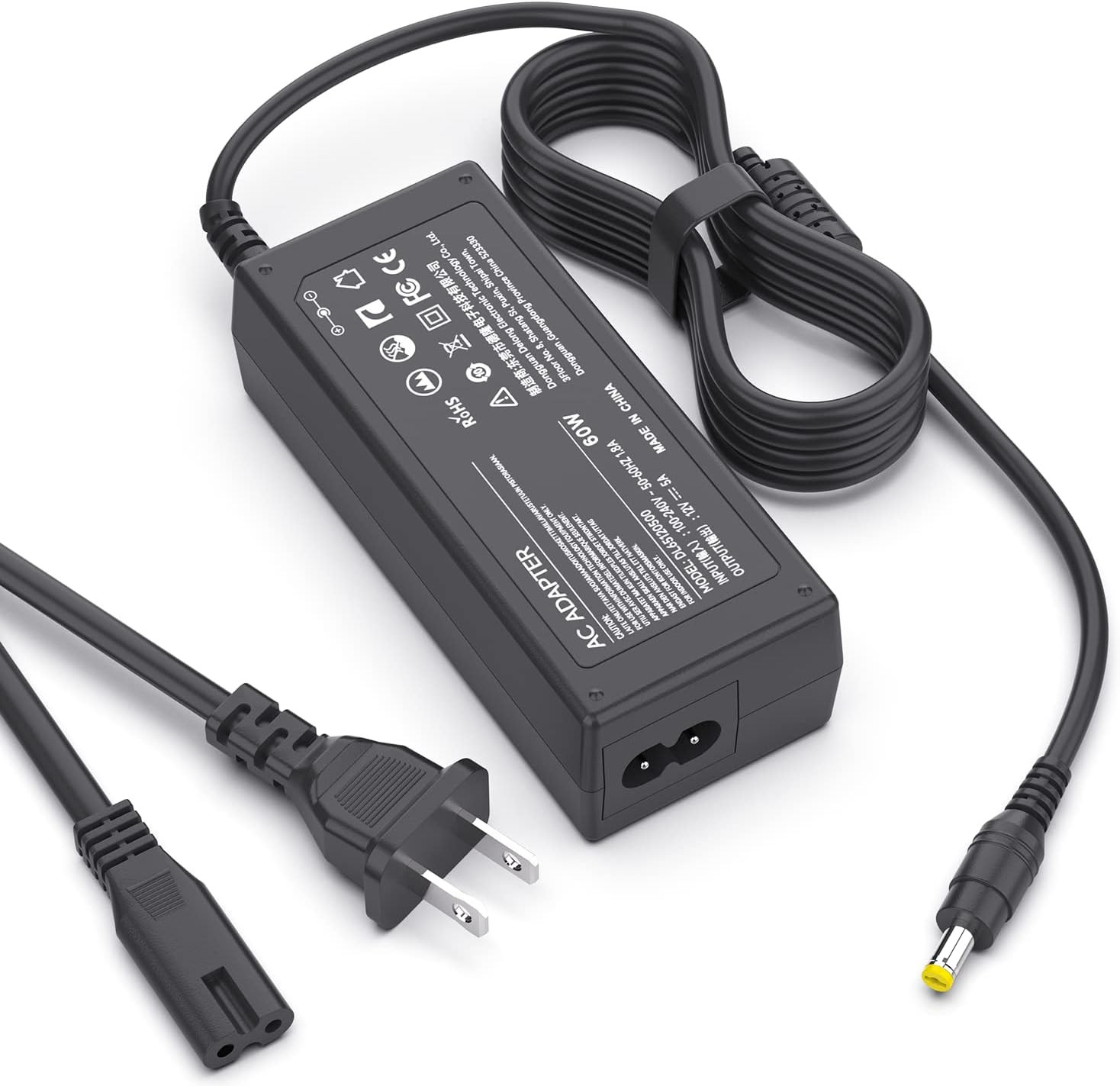 Peloton Exercise Bike Power Cord, 12V Adapter for GEN 1 2 3 Models