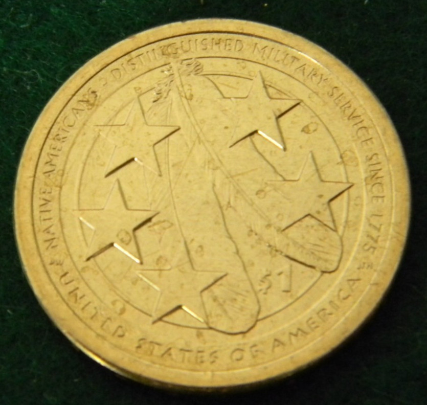 2021-P NATIVE AMERICAN DISTINGUISHED MILITARY SERVICE DOLLAR COIN 2021P