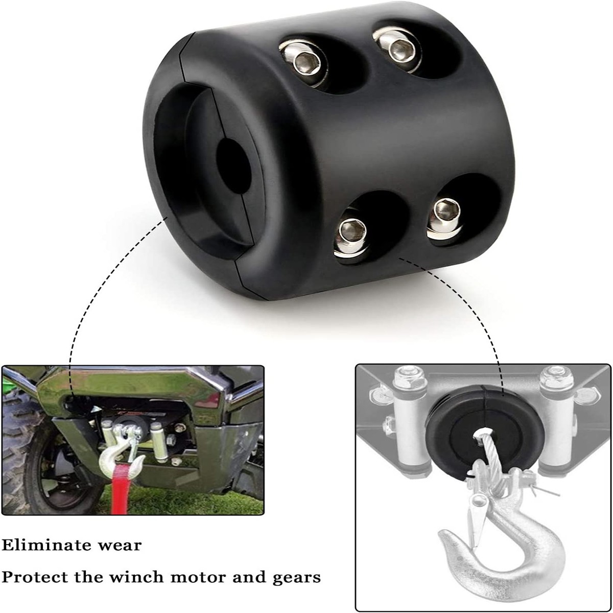 Winch Stopper for Cable For KFI ATV Winch Cable Hook Rope Hawse Bumper
