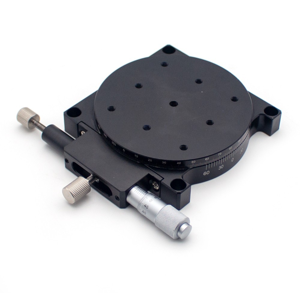 Manual R-Axis Rotary Stage Precision Micro-Adjustment Turntable Work Platform