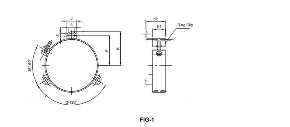 Capacitor Chassis Mount Band Clamps - 2.5" diameter Pair