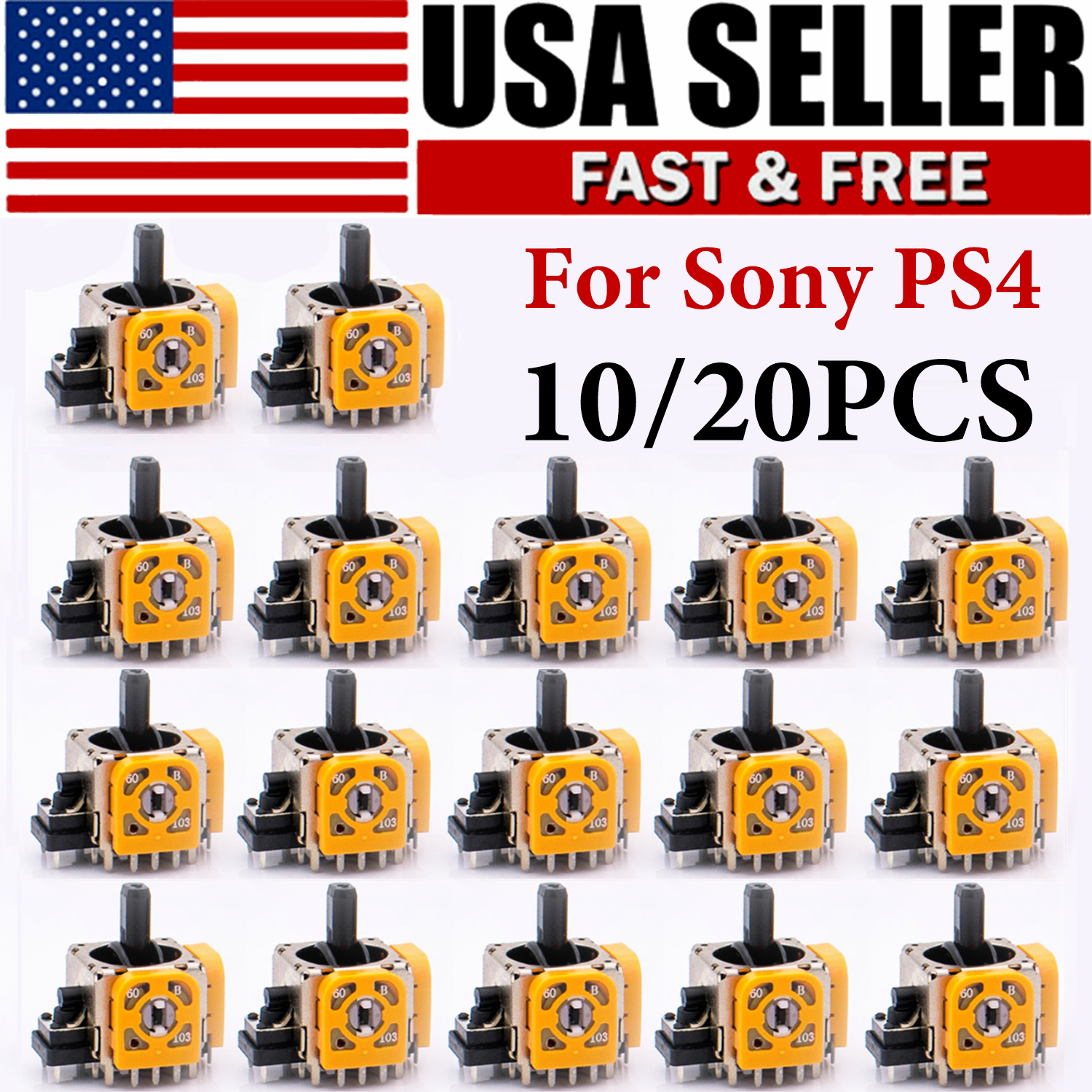 10-20Pcs New Analog Stick Joystick Replacement For PS4 Dualshock Controller