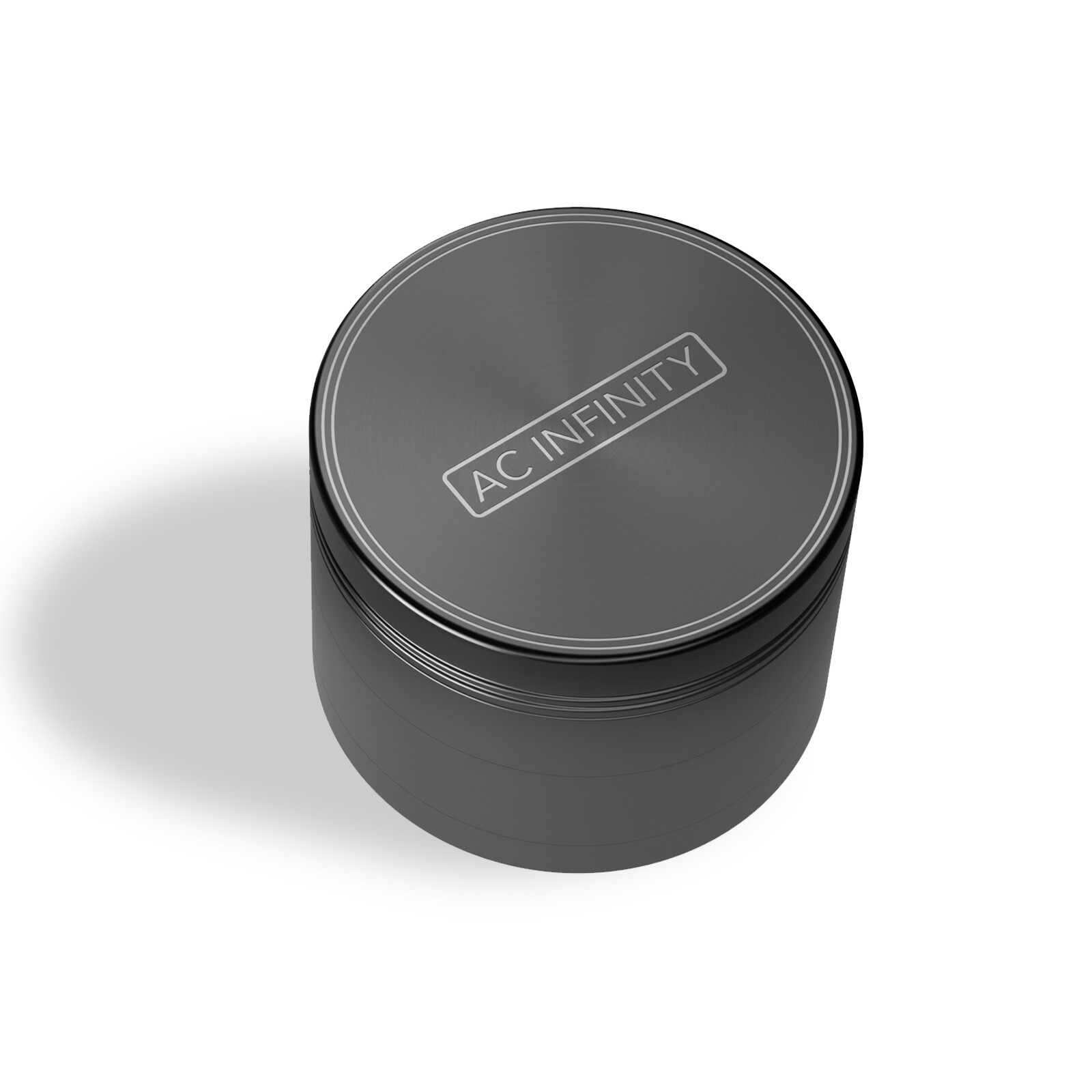 3-Chamber Black Spice Grinder, 2" Manual Grater for Pepper, Spices, and Tea