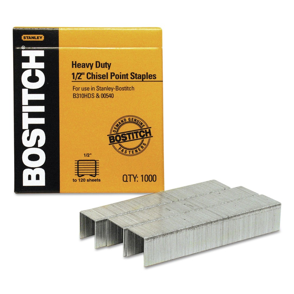 Bostitch SB35121M 0.5" Leg x 0.5" Crown Steel Premium Staples (1-BX) New
