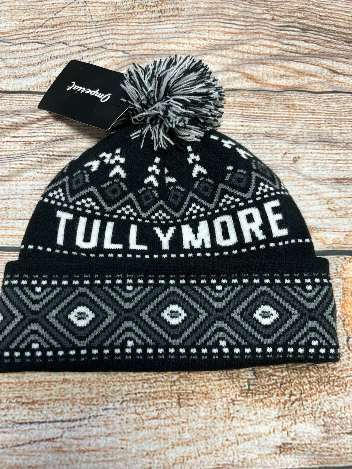Tullymore Golf Resort Michigan Logo Beanie Hat ~ Black ~  NEW