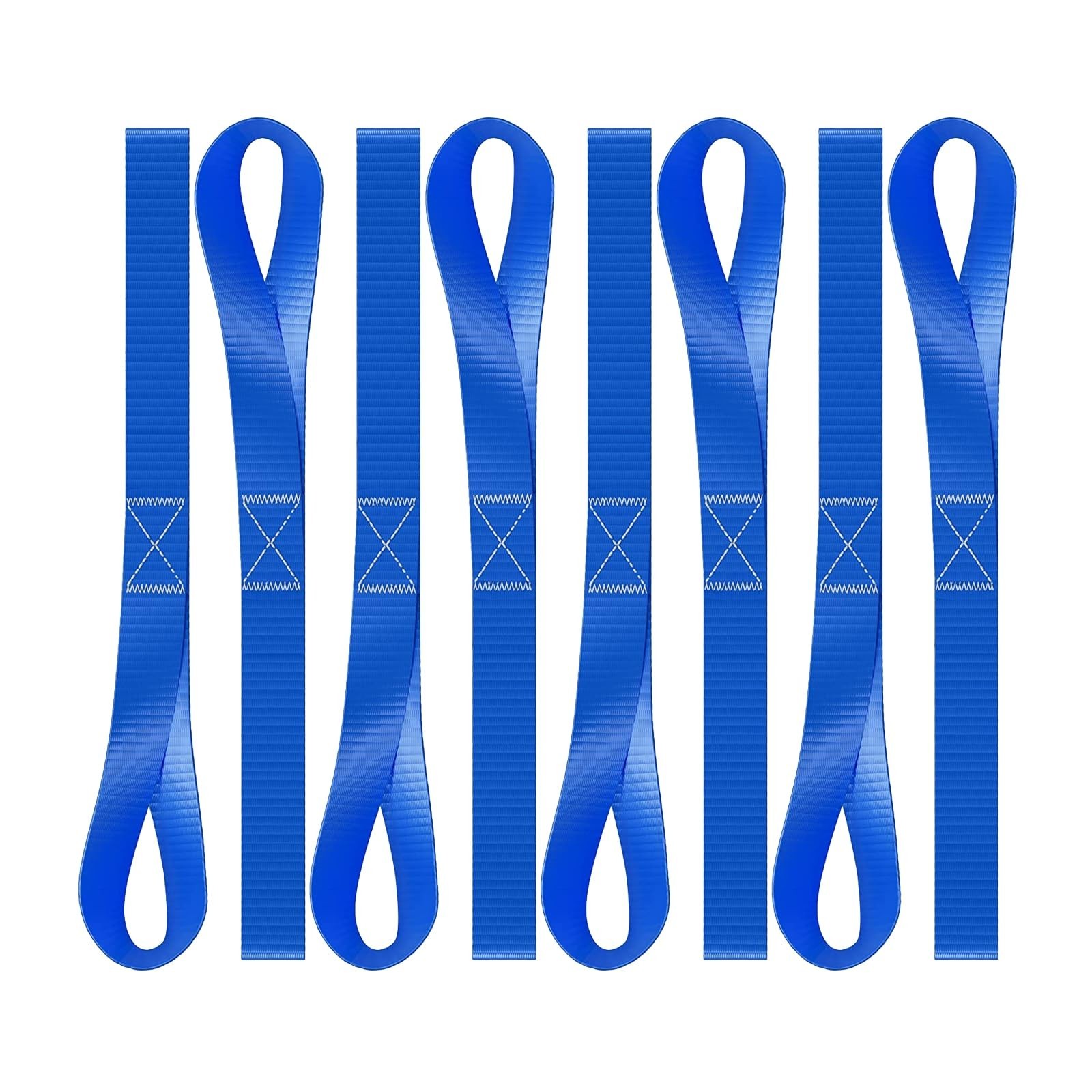 UGSHY 8 PCS Loop Car Tie Down Straps, Fabric Heavy Duty Motorcycle Strength B...
