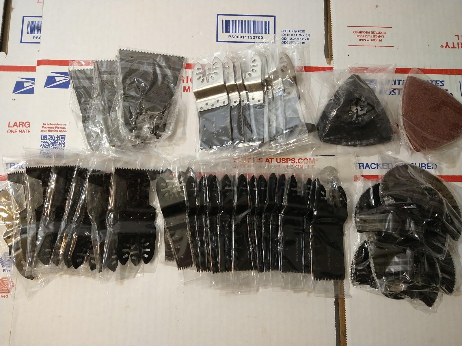 55pcs Oscillating Tool Blades, Royars Multi Blades Kits Universal Black