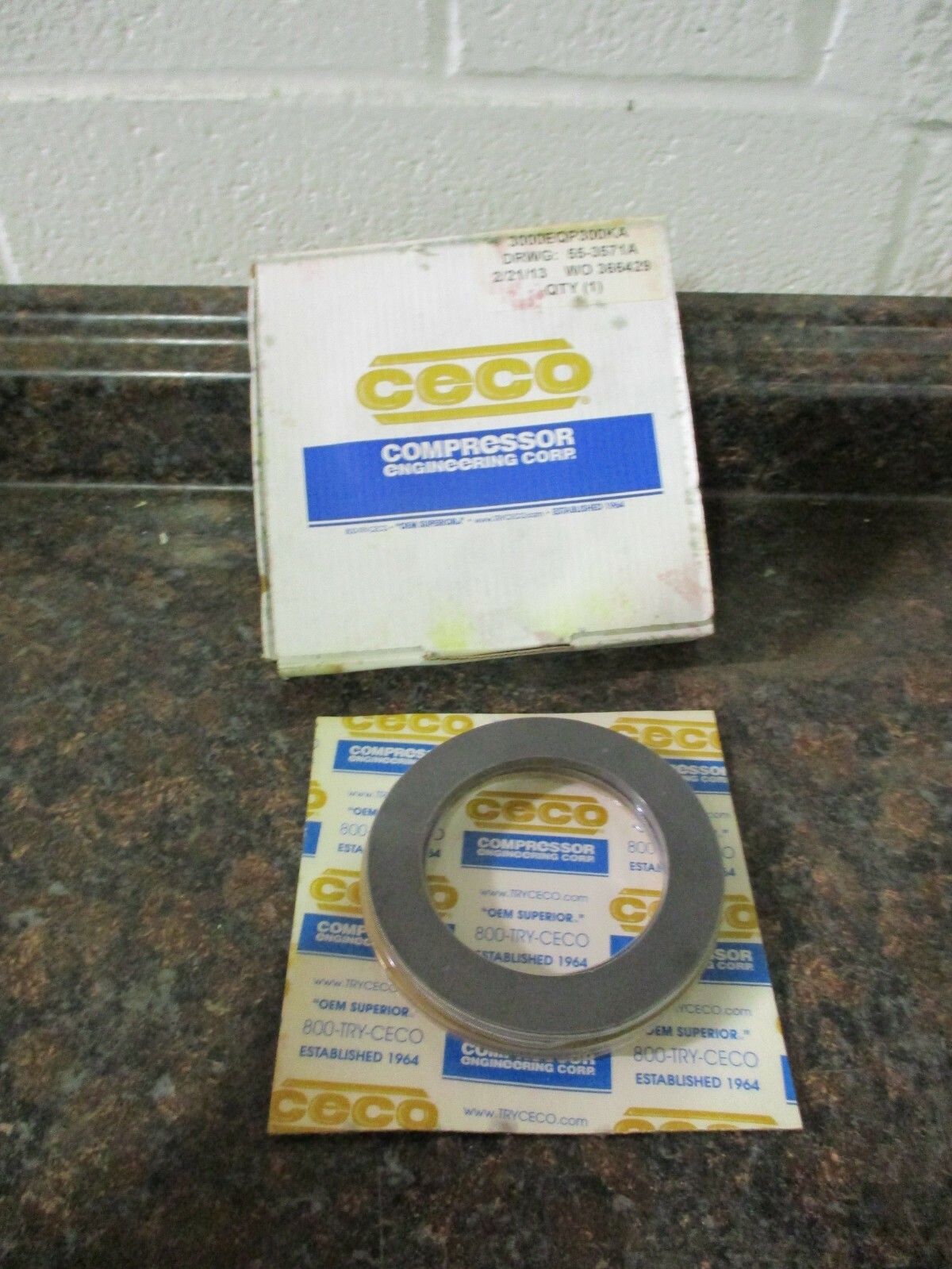 CECO COMPRESSOR ROD PACKING RING 3000EQP300KA NOS FREE SHIPPING