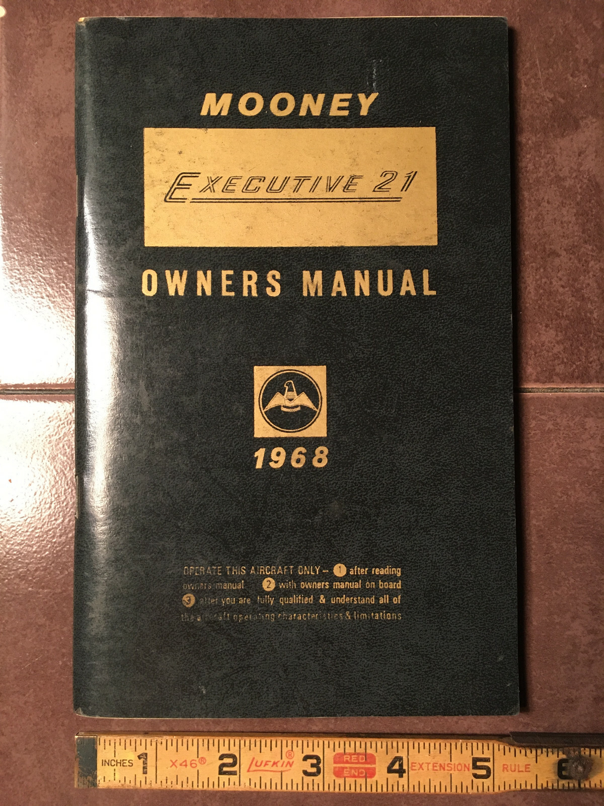 1968 Mooney Executive 21,  M20F Owner's Manual