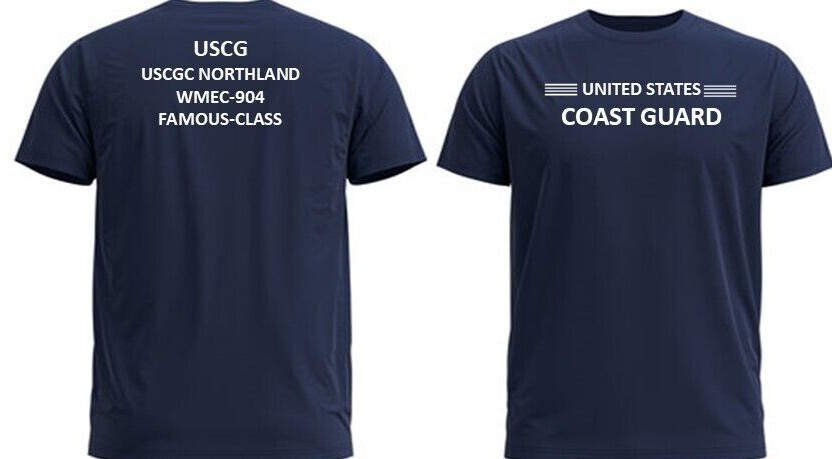 USCGC ESCANABA WMEC-907 * FAMOUS CLASS *2-SIDED PERFORMANCE POLYESTER SHIRT