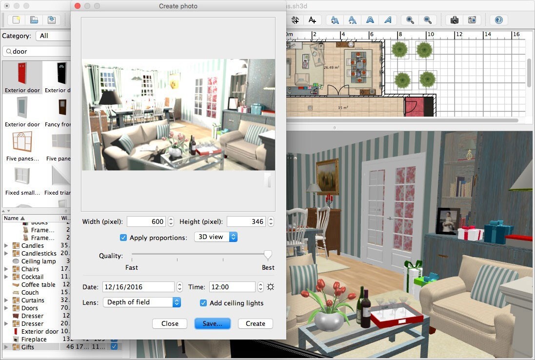 Sweet Home 3D 2026 Graphic Interior Design CAD Architect Software Windows MacOS