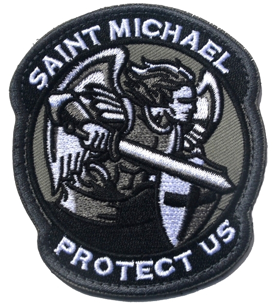 MODERN SAINT ST. MICHAEL PROTECT US TACTICAL OPS 3D USA ARMY HOOK LOOP PATCH *02