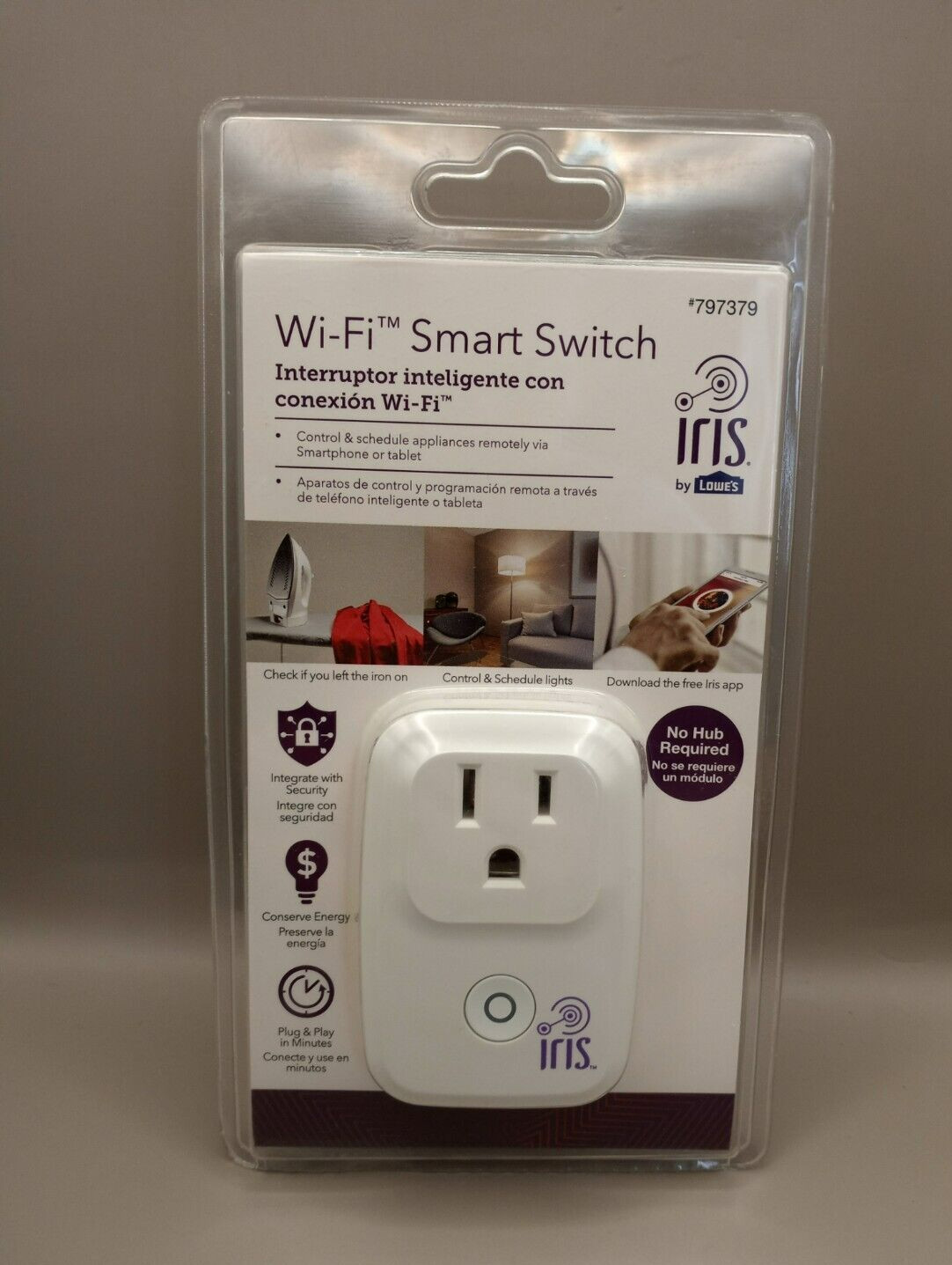 NEW Lowe's Iris White WiFi Smart Switch 797379- No Hub Required *FREE SHIPPING
