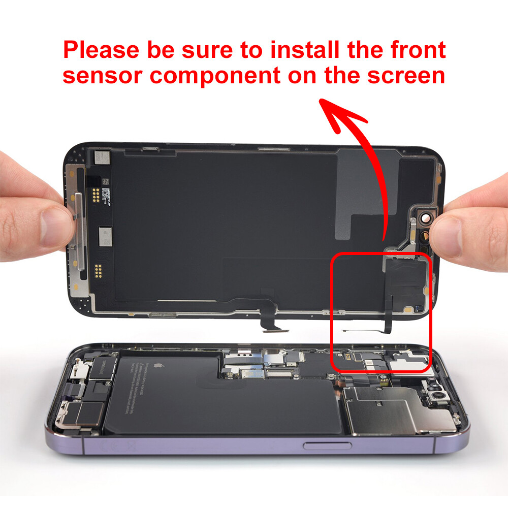 Soft OLED For iPhone 14 Pro Max LCD Display Touch Screen Digitizer Replacement