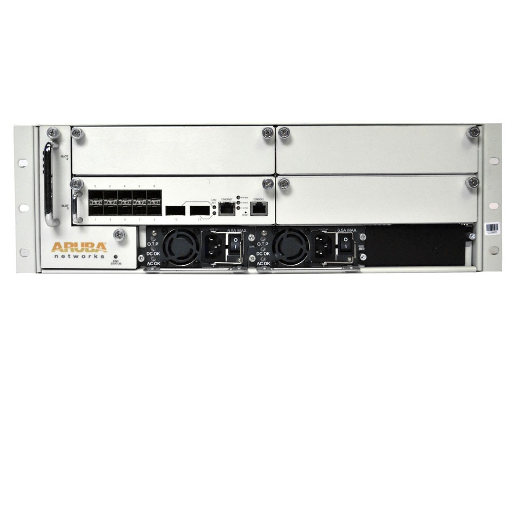 Aruba 6000-US Multi-Service Modular Controller w/2x 400W PSU & 1 Mobility Module