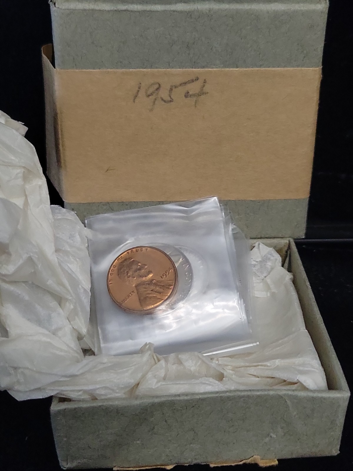 1954 US Mint Silver Proof Set in OGP Box w/ Tissue | Beautiful Set | Exact Set 2