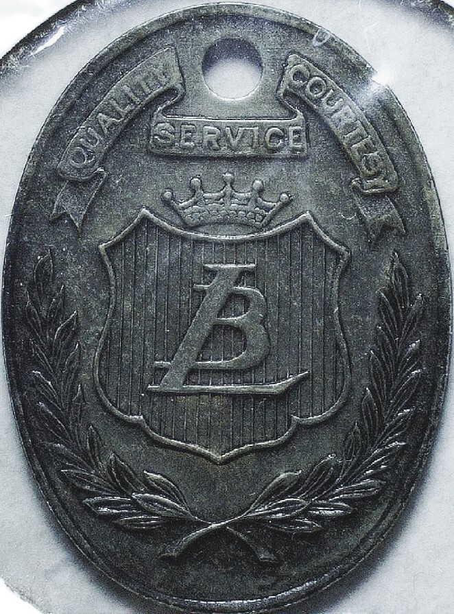 GRAMMES - QUALITY SERVICE & COURTESY MEDALLION - NUMBERED - LTH 2085