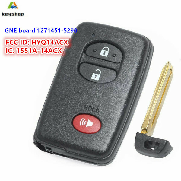Prox Keyless Entry Remote Fob For Toyota Prius 4-Runner Smart Key HYQ14ACX -5290