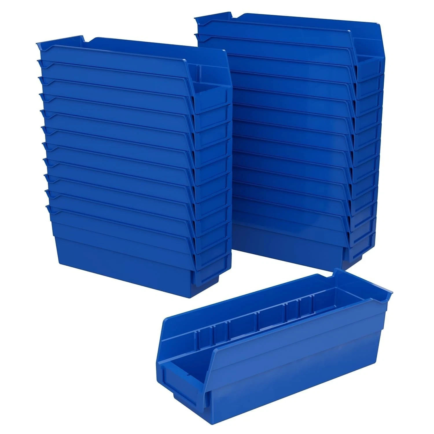 Akro-Mils 30120 Plastic Shelf Bins, Heavy Duty Storage Bins to Use for Garage Or