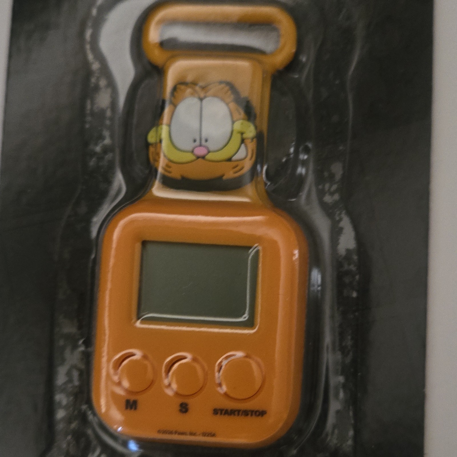 Best Brands Nickelodeon Garfield Digital Magnetic Kitchen Timer Orange Plastic