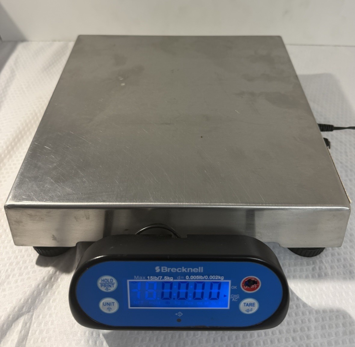 Brecknell 6710U Digital Shipping Postal Scale 15 lb/7.5 kg No Power Adapter