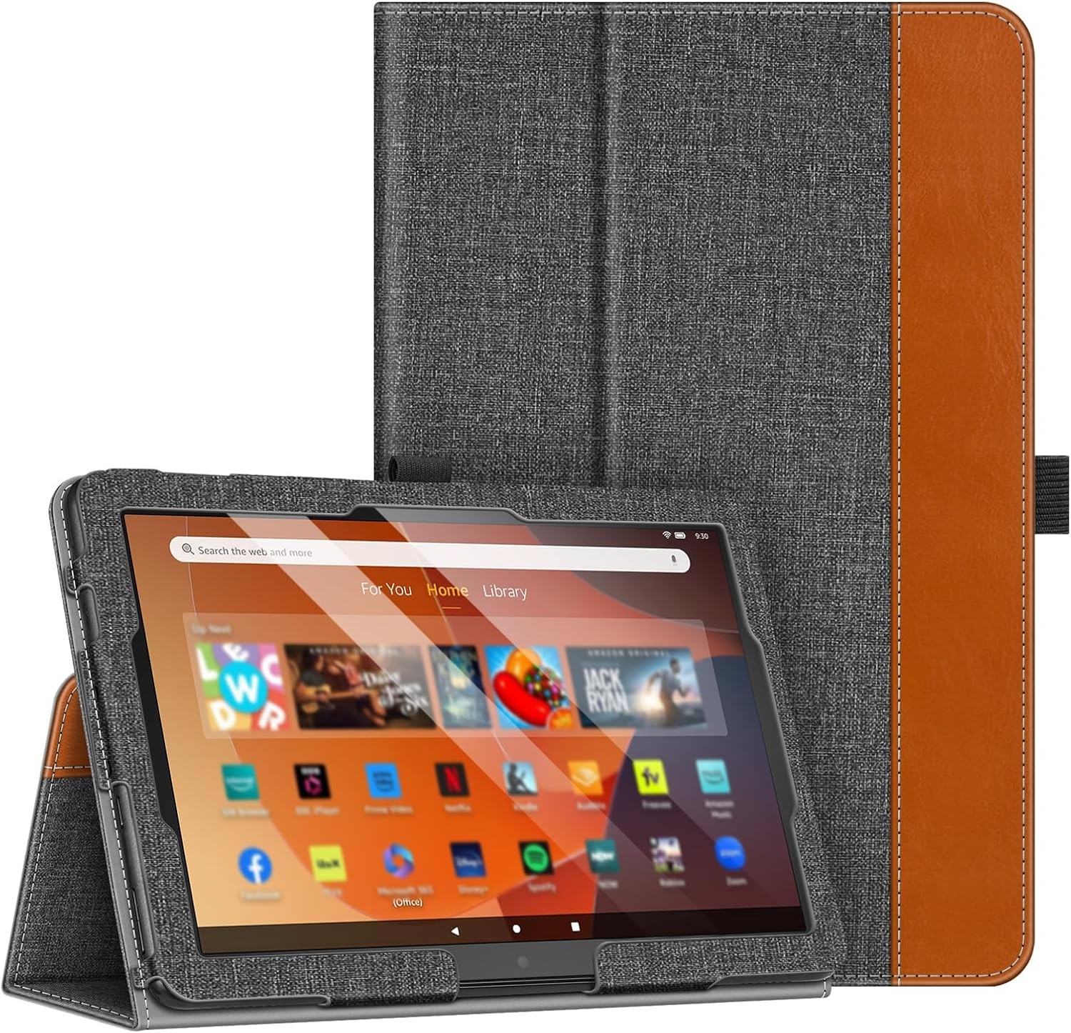 Folio Case for Amazon Fire HD 10/10 Plus Tablet 13th 2023/11th 2021 Stand Cover