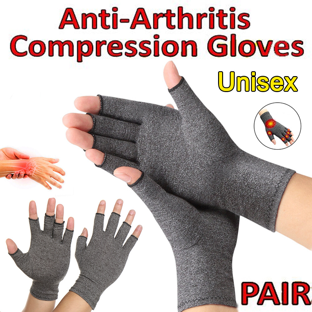 Sports Arthritis Gloves Compression Copper PainRelief Hand Wrist Support Brace