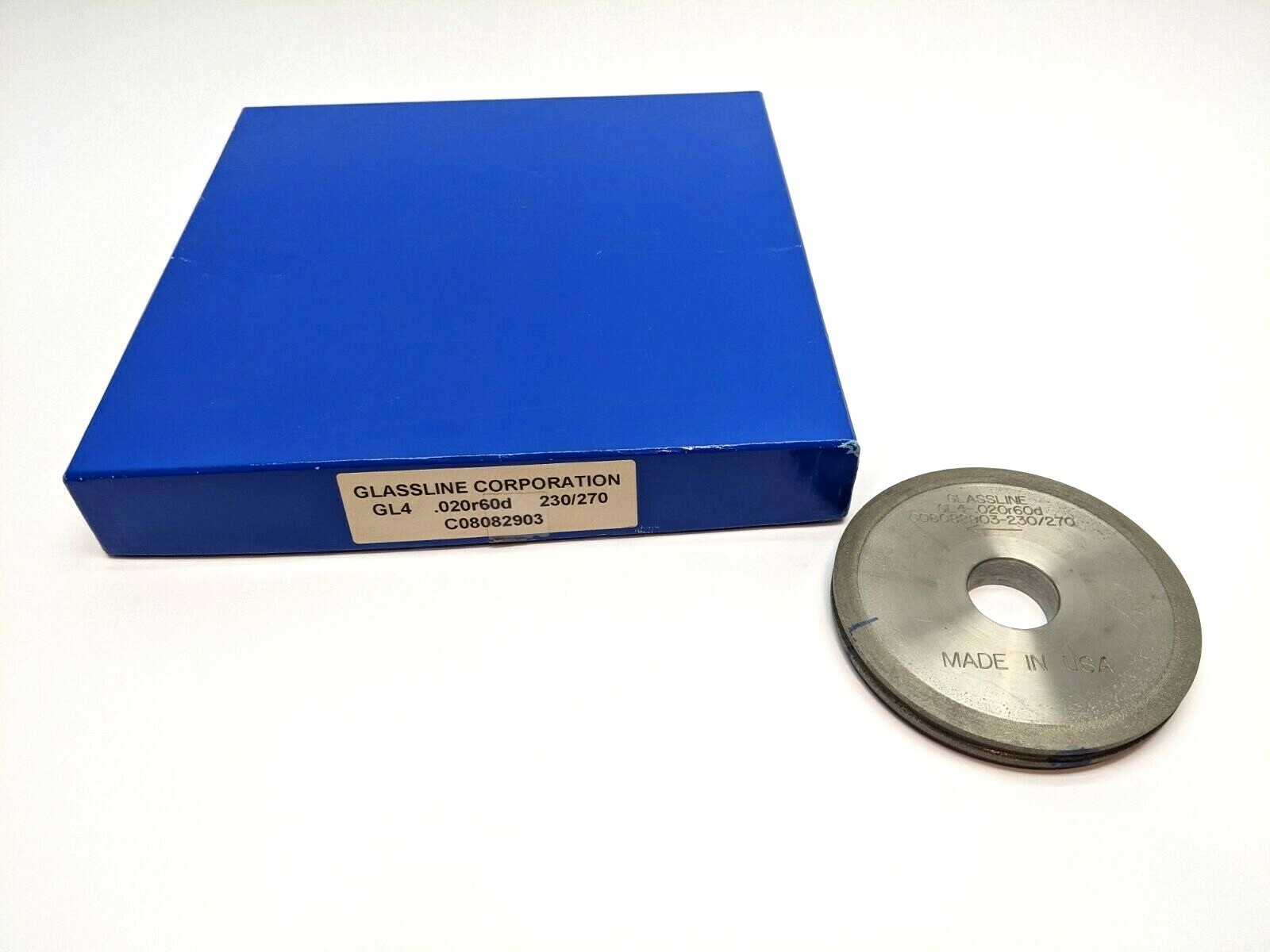 Glassline GL4 .020r60d 230/270 Diamond Wheel Tooling Glass Cutter