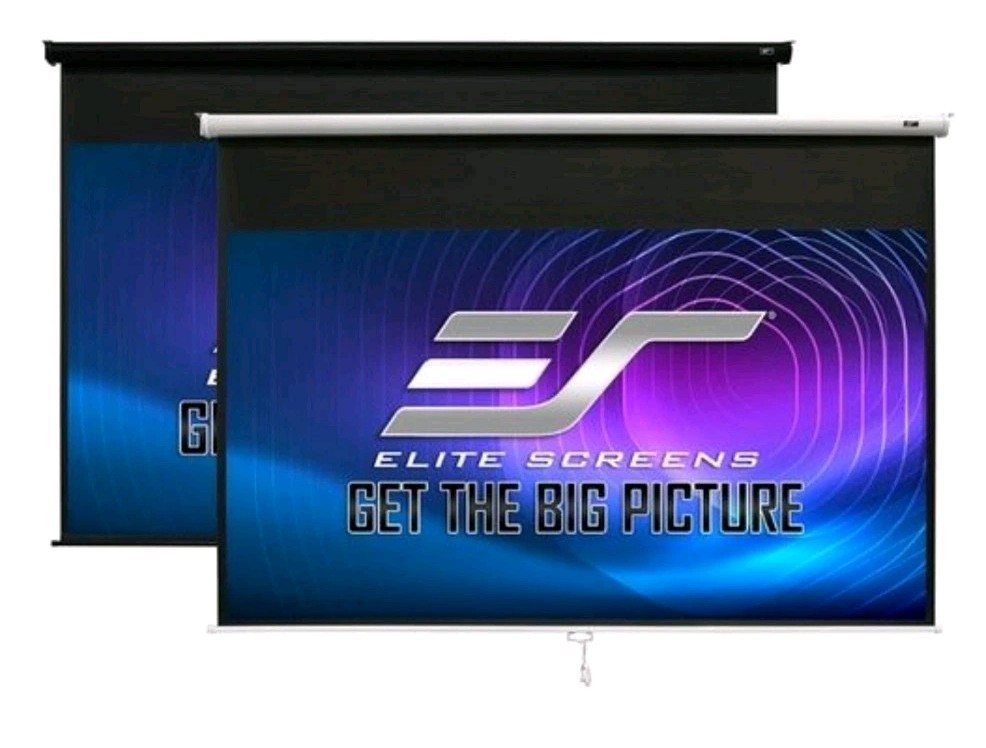 Manual B, 80-INCH 16:9Manual Pull Down Projector Screen 4/8K Home Theater Movie
