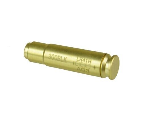 300 BLK 7.62x35mm Laser Boresight 300 Blackout, Brass Case, Batteries Included