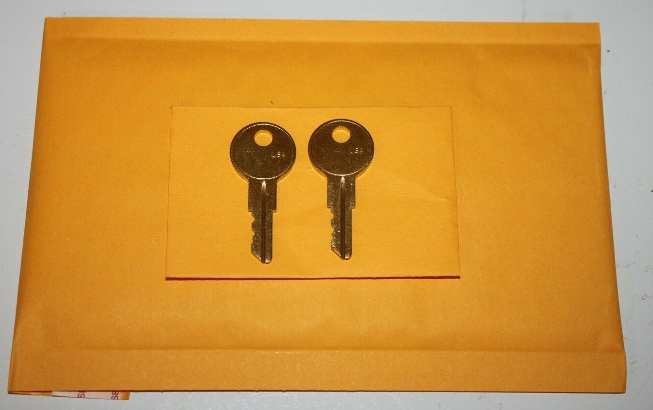 "LL1" TO "LL250" Pair KEYS ONLY FOR Shelby Cobra glove box Cut to your key code.