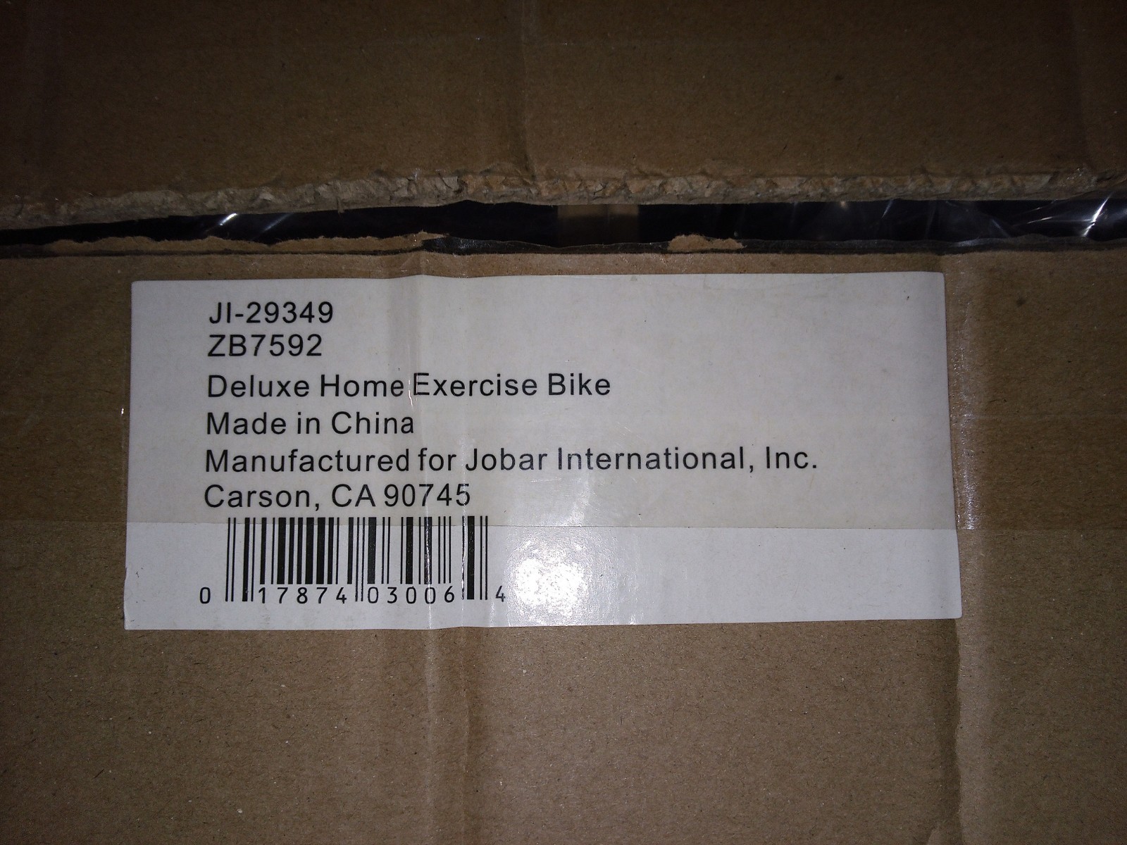 Deluxe Home Exercise Bike Must Be Put Together Brand New Still In The Box