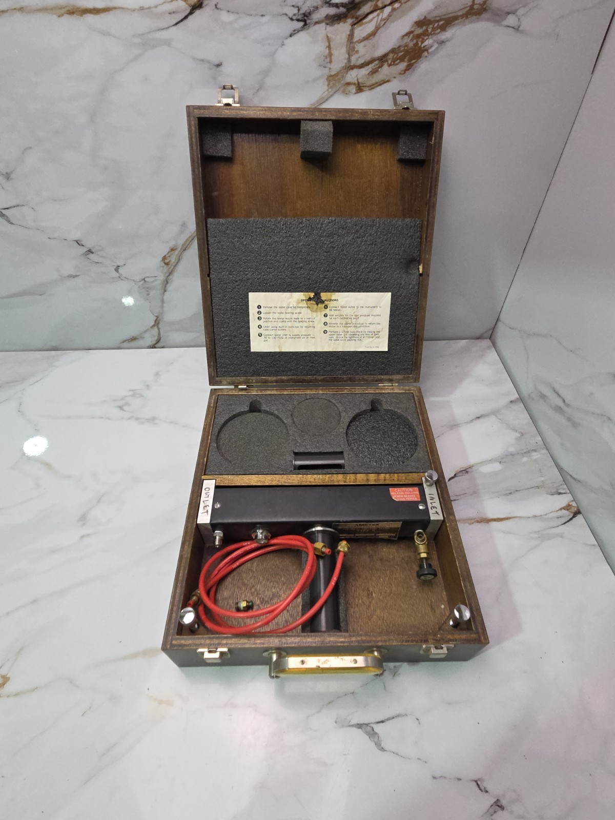 Ametek PK-654WC-SS Type K Stainless Steel Pneumatic Deadweight / Pressure Tester
