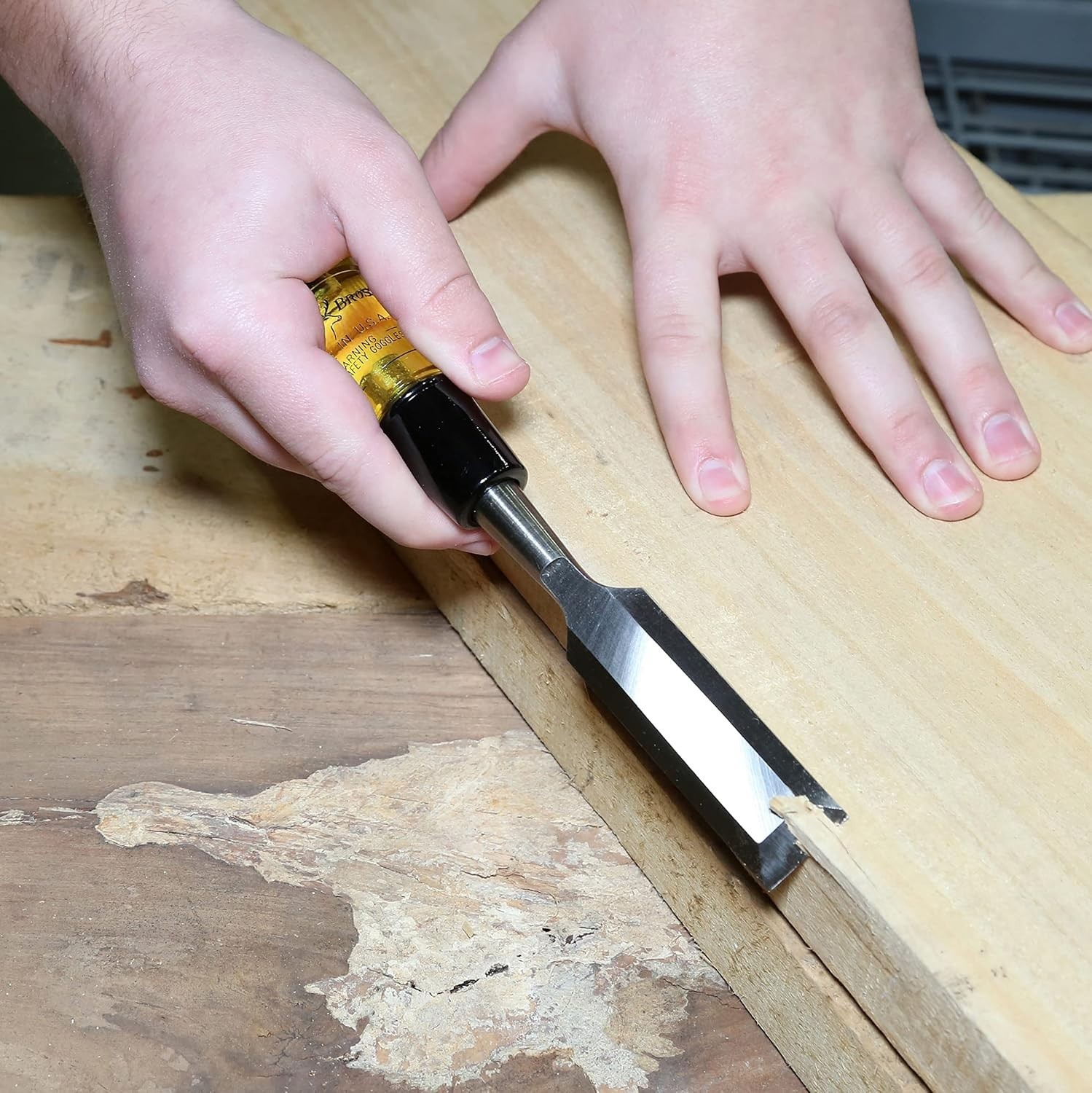 1 Inch Wood Chisel for Paring Finishing Woodworking Tool Tempered Steel USA M...