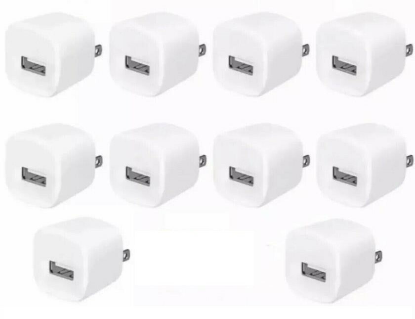 LOT OF 1A USB Wall Charger Plug Home Power Adapter FOR Samsung Android Apple WT