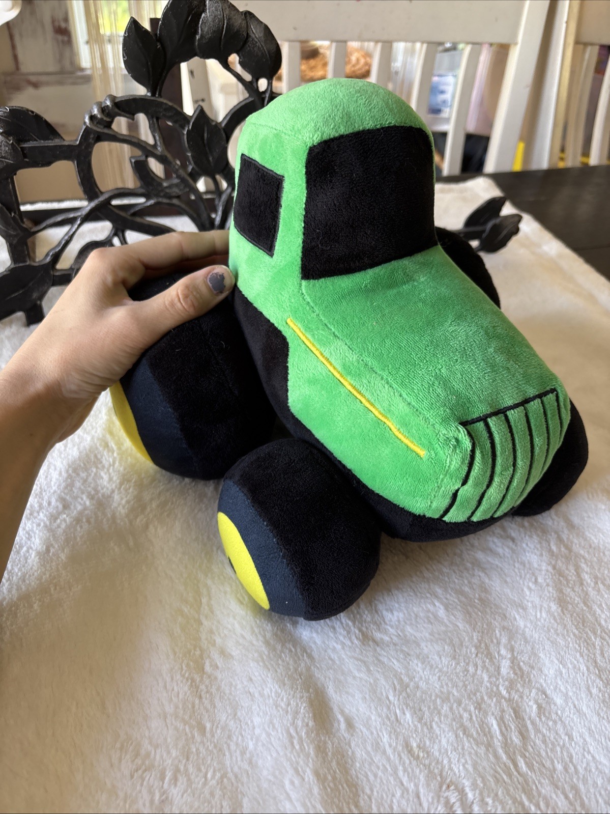 John Deere Plush Tractor Green Yellow