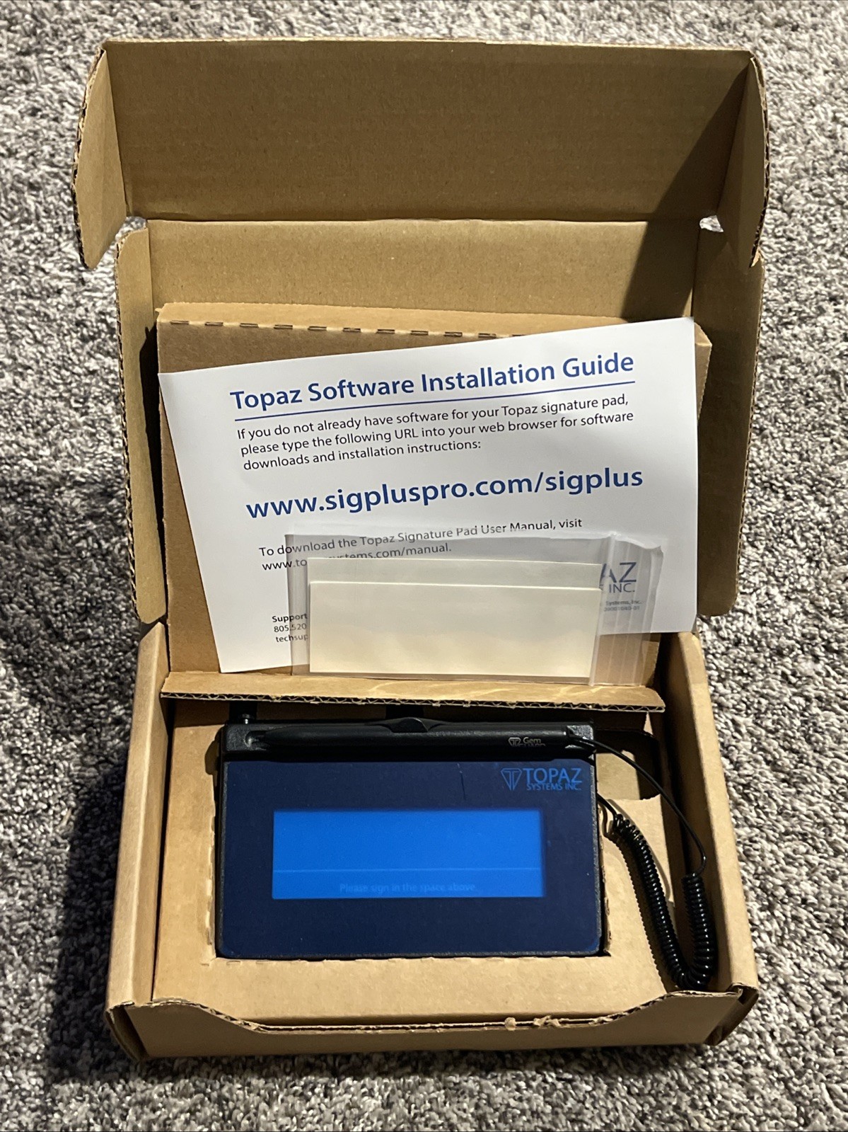 TOPAZ T-S460-HSB-R USB ELECTRONIC SIGNATURE CAPTURE PAD BRAND NEW!!!